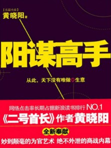 《阳谋高手》(实体版全本)作者:黄晓阳 百度云txt全集下载 封面